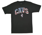 Cleveland Cavaliers Americana NBA Black Graphic T-Shirt